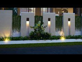 SIMPLE AND MODERN BOUNDARY WALL DESIGN IDEAS | Boundary wall or compound wall designs | Gate ...