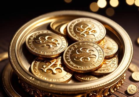 Premium AI Image | Golden coins