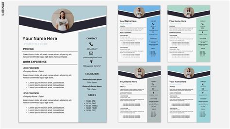 Resume Two Free Template for Google Slides or PowerPoint - SlidesMania