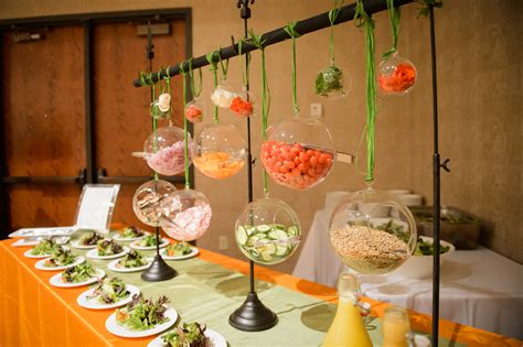 Such a creative way to set up a salad bar | Food displays, Food display, Buffet food