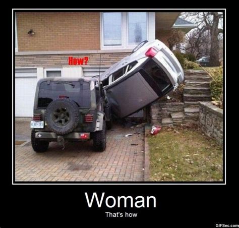 Funny Pictures: Woman driving