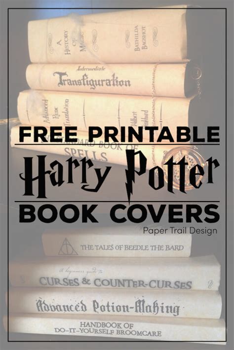 Harry Potter Book Covers Free Printables - Paper Trail Design