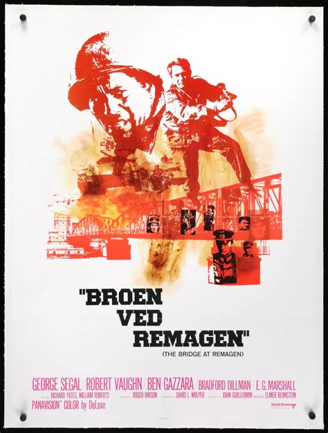 The Bridge at Remagen (1969) Original Danish Movie Poster - Original Film Art - Vintage Movie ...