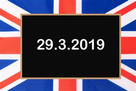 Brexit 2019 date with British flag - Creative Commons Bilder