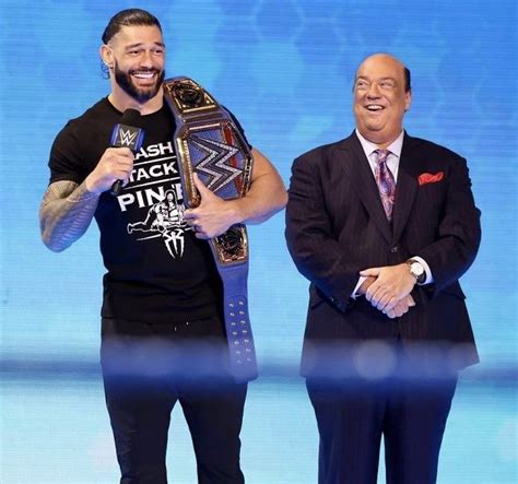 Universal Champion Roman Reigns with Paul Heyman | Wwe superstar roman ...