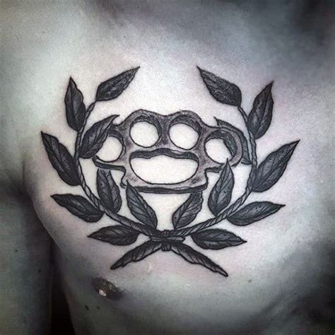 40 Brass Knuckle Tattoo Designs For Men - Ink Ideas With A Punch