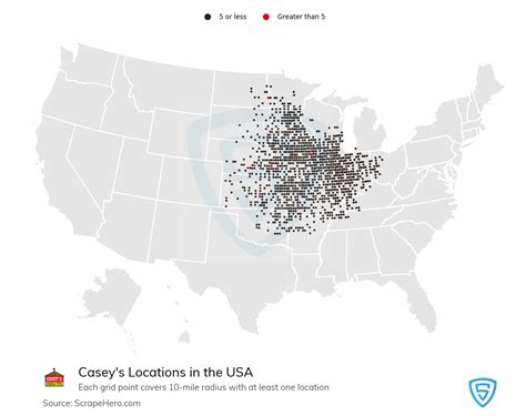 Casey's Location Map