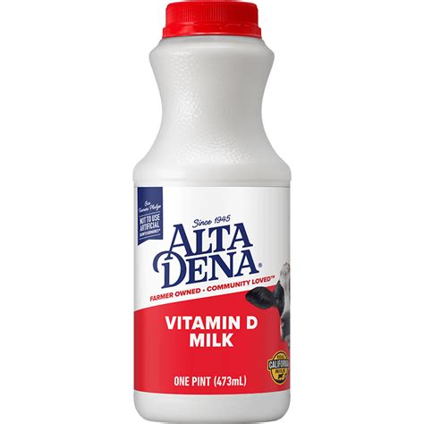 Whole Milk Plastic Pint - Alta Dena® Dairy