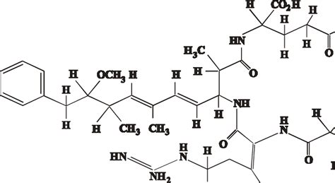 Chemical structure of microcystin-LR. | Download Scientific Diagram