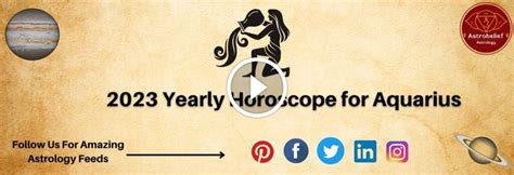 2023 Yearly Horoscope for Aquarius | Astrobelief Astrology