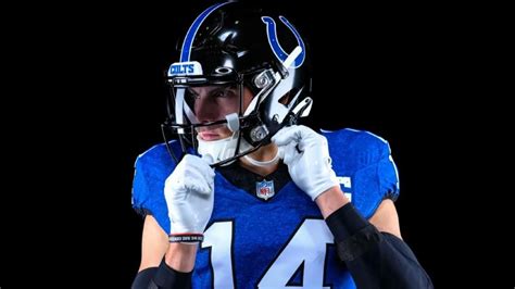 LOOK: Colts unveil new black helmet as part of alternate uniform that ...