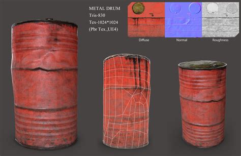 ArtStation - Metal Drum