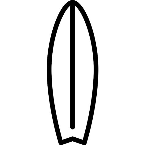 Surfboard Outline Vector