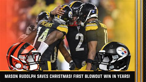 MASON RUDOLPH SAVES CHRISTMAS! STEELERS BEAT BENGALS 34-11 IN BLOWOUT WIN! Steelers Fan Reaction ...