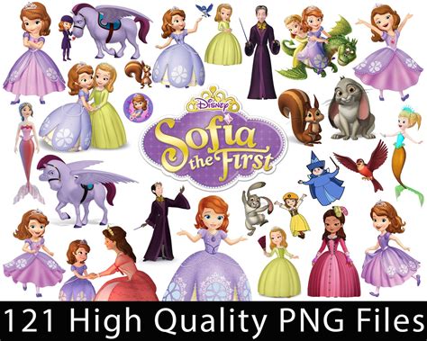 121 Sofia the First Clipart PNG Images Digital Clip Art | Etsy