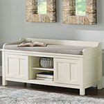 Lakeville Storage Bench, Color: White - JCPenney