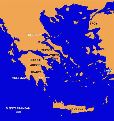 Esparta, Grécia mapa - Mapa de Esparta, Grécia (Sul da Europa - Europa)