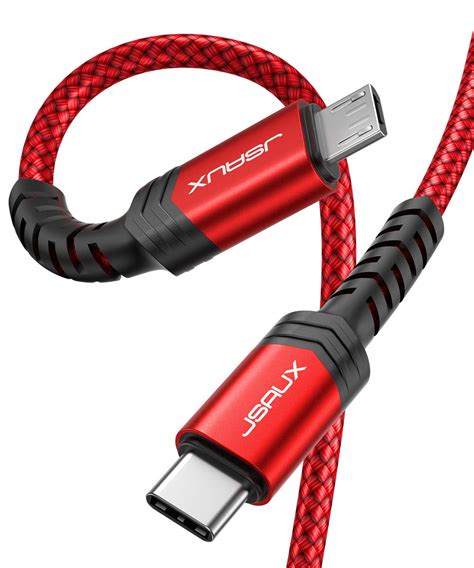 JSAUX USB C to Micro USB Cable 10ft, Type C to Micro USB Charger ...