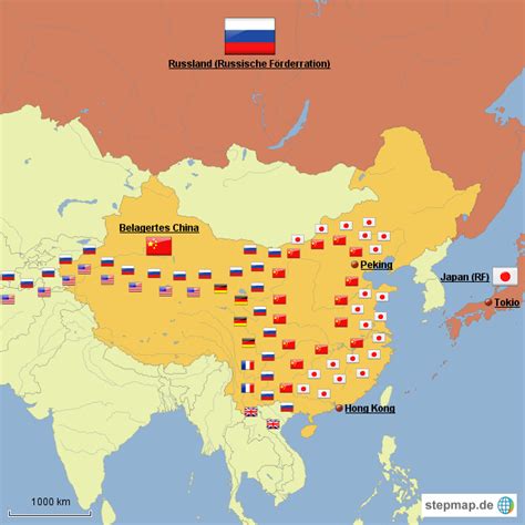 StepMap - China 2023 - Landkarte für Deutschland