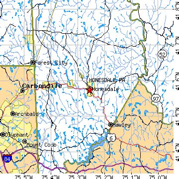 Honesdale, Pennsylvania (PA) ~ population data, races, housing & economy