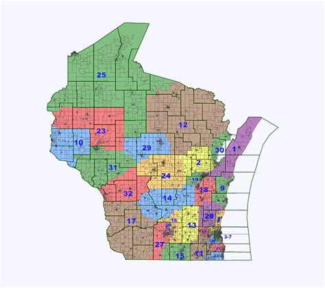 Wisconsin Senate District 21 Map - New River Kayaking Map