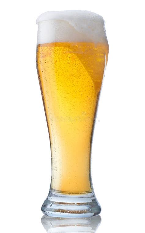 Full glass of beer stock image. Image of gold, froth, drink - 8441569