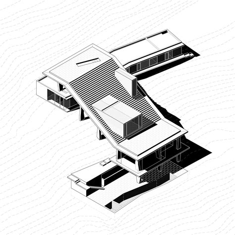 Concrete roof matches steep gradient of Chilean home by Max Núñez Module Architecture, Diagram ...