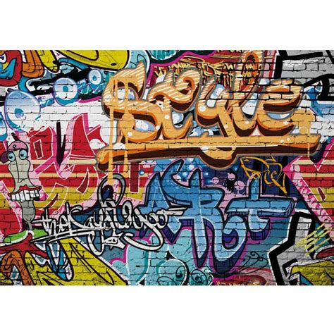 Buy Allenjoy Colorful Graffiti Art Hip Hop Backdrop Retro 80s 90s Glow Neon Birthday Party Table ...