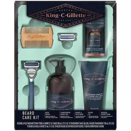 King C. Gillette Shave Care for Men Beard Care Kit