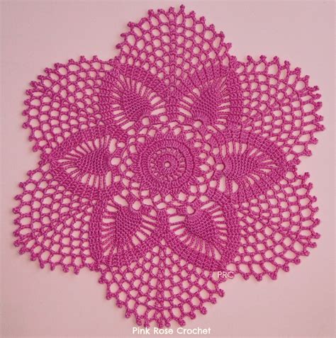 Pink Rose Crochet: Floral Hexagon Centrinho Pink