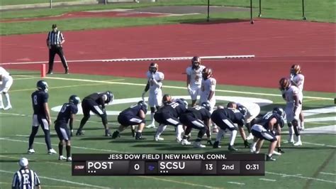 SCSU Football Highlights vs. Post - YouTube