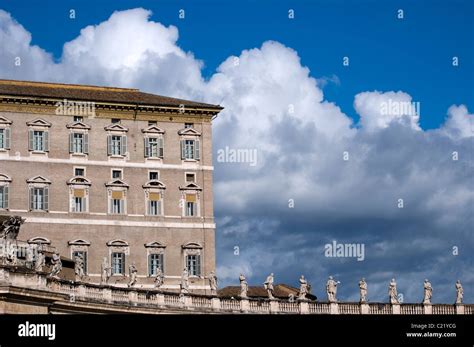 Apostolic Palace, official residence of the Catholic Pope in Vatican ...