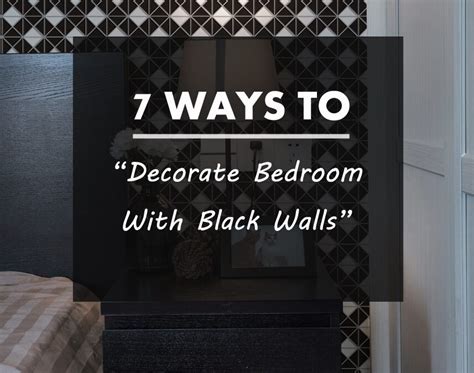 7 Ways To Decorate Bedroom With Black Walls - ANT TILE • Triangle Tiles & Mosiacs • Floors ...