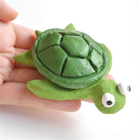 How to Make a Clay Turtle | Easy Turtle Clay Sculpture