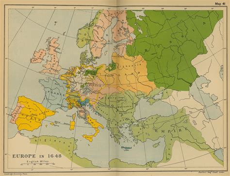 Map of Europe in 1648