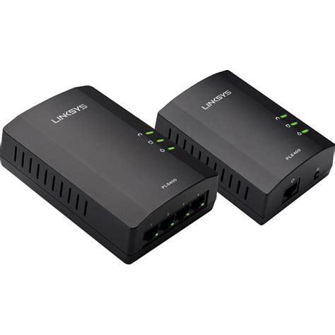 Linksys Powerline AV 4-Port Network Adapter Kit PLSK400-NP B&H