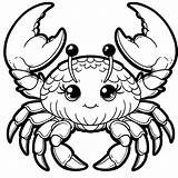 Crab Coloring Page Lulu Pages sketch template