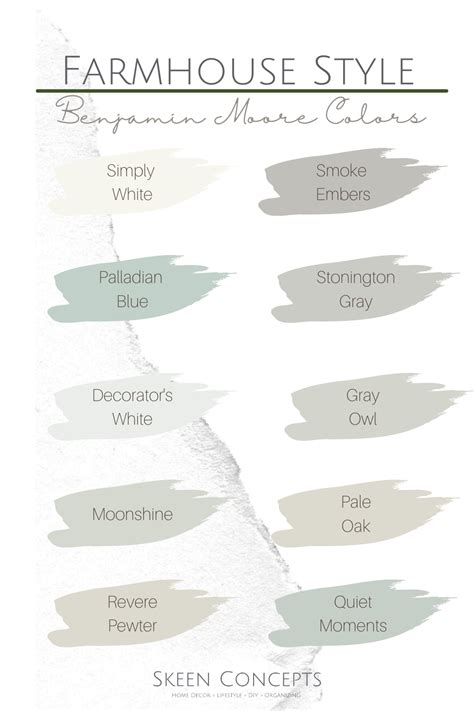 Modern Farmhouse Color Palette, Country Paint Colors, Modern Farmhouse ...