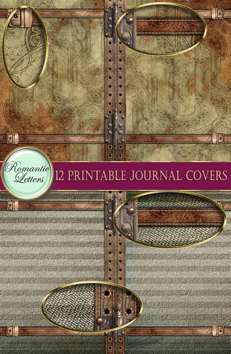 Printable Junk journal covers kit digital scrapbook cover | Etsy