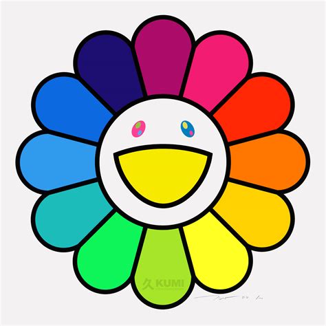 Takashi Murakami Rainbow Flower Print | Kumi Contemporary