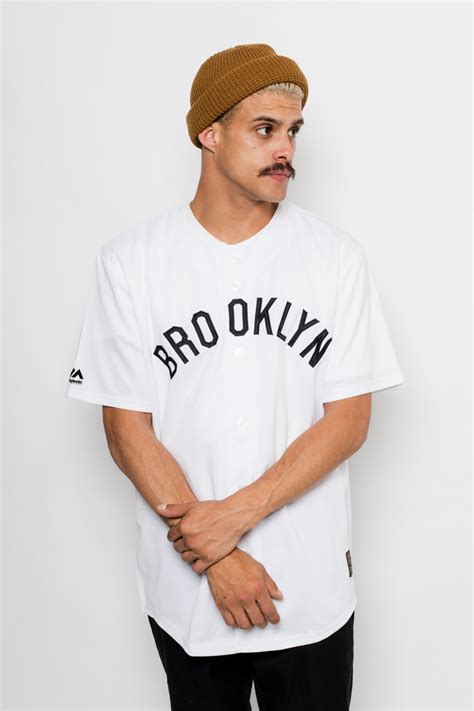 BROOKLYN DODGERS MAJESTIC REPLICA BASEBALL JERSEY- MENS WHITE | Stateside Sports