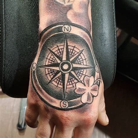 Compass Hand Tattoos | 50 Best Hand Tattoos For Men | Compass tattoo, Compass tattoo men, Hand ...