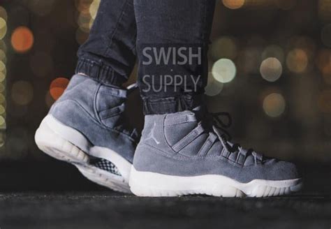 Air Jordan 11 Grey Suede Release Date - Sneaker Bar Detroit