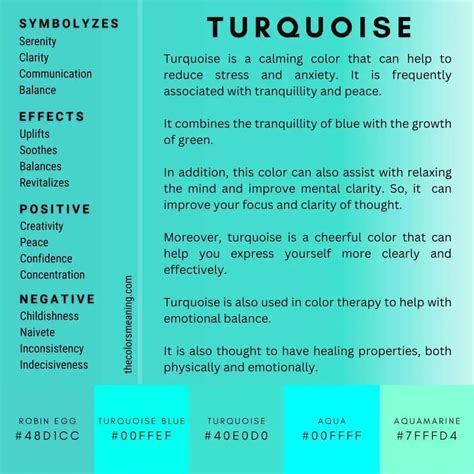 The Meaning of the Color Turquoise and Its Symbolism