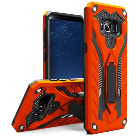 CellularOutfitter Samsung Galaxy S8 Hybrid Armor Case - TPU Construction, Shockproof Phone Case ...