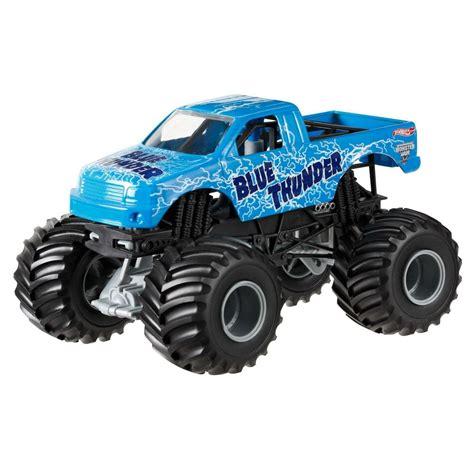 Hot Wheels Monster Jam Blue Thunder Die-Cast Vehicle, 1:24 Scale - Walmart.com - Walmart.com