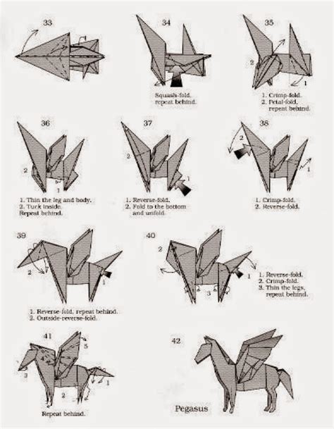 make origami pegasus ~ art and craft projects easy