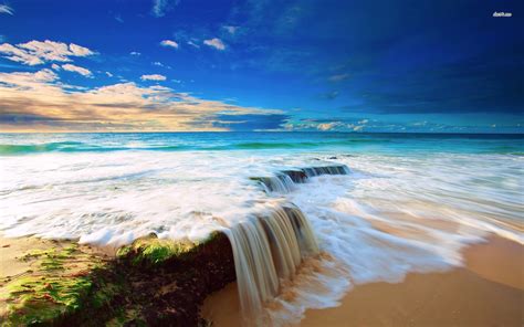 Ocean Wave Desktop Wallpaper - WallpaperSafari