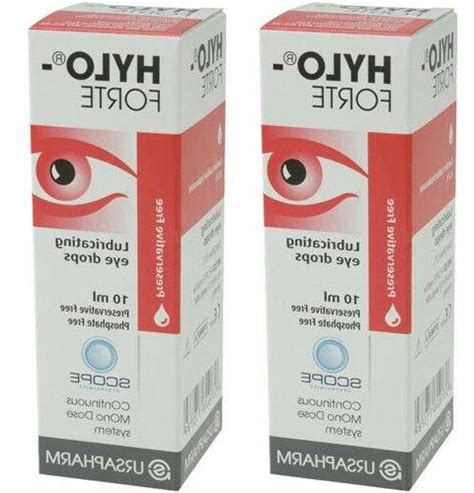 Hylo-Forte Lubricating Eye drops 10ml Pack of 2