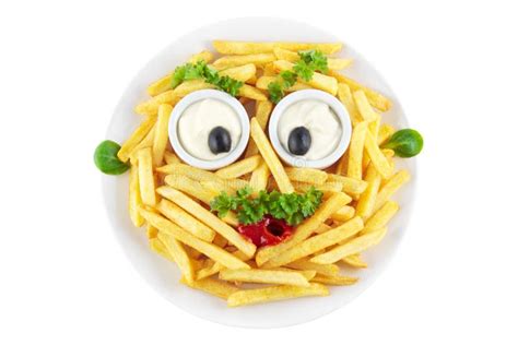 Funny French Fries Face Royalty Free Stock Photography - Image: 29302417